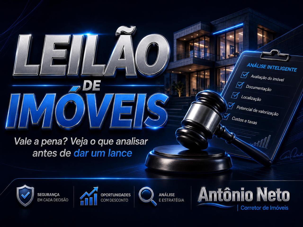 Capa da matéria: Leilão de imóveis vale a pena? Veja o que analisar antes de dar um lance